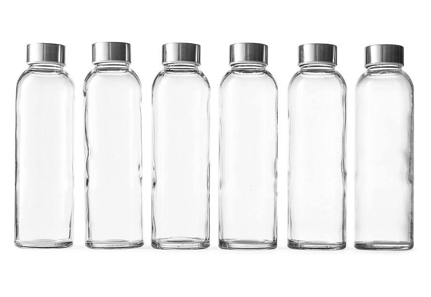 epica 18-oz. glass beverage bottles - set of 6