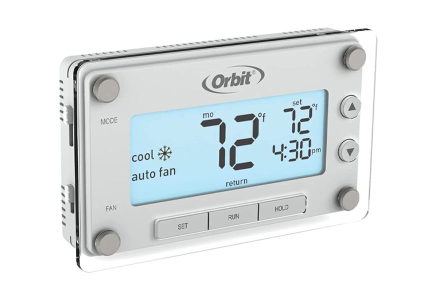 orbit 83521 clear comfort programmable smart thermostat