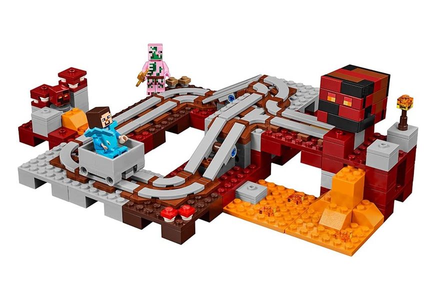 railway in the nether lego minecraft set