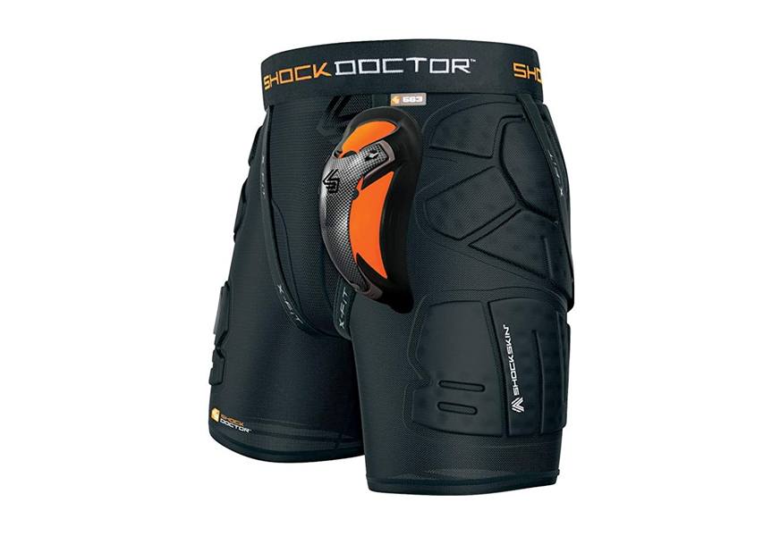 shock doctor shockskin lax relaxed fit impact short