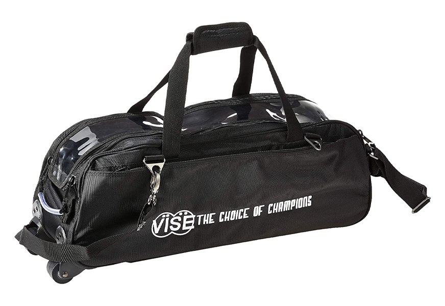 vise three ball tote roller bowling bag