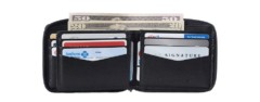 alpine swiss logan zipper wallet for men