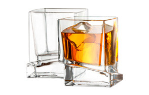 joyjolt carre square whiskey glasses