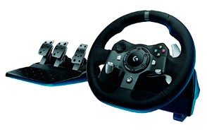logitech g920 dual-motor feedback driving force racing wheel
