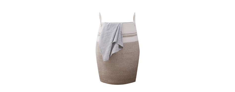oiahomy woven rope laundry hamper