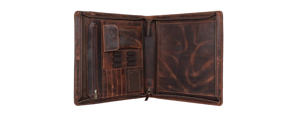supreme leather portfolio for men