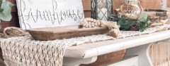 snuglife macrame table runner