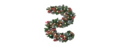 camlinbo pre-lit battery operated garland christmas tree decoration