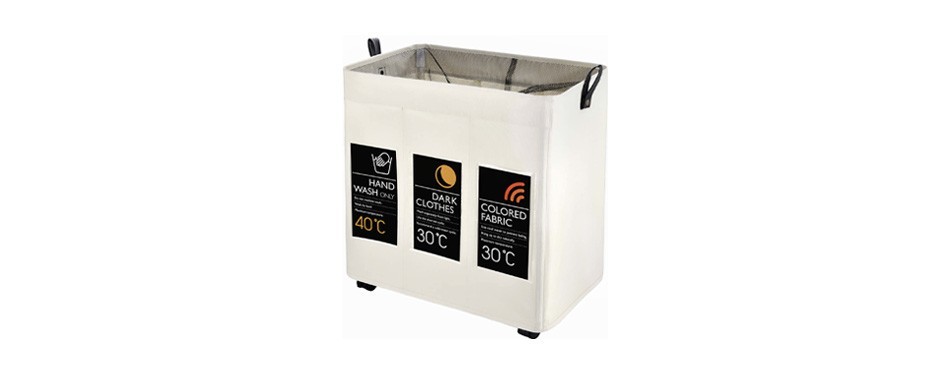 caroeas triple laundry hamper