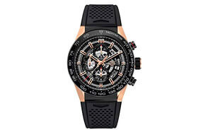 black and rose gold armani watch mens