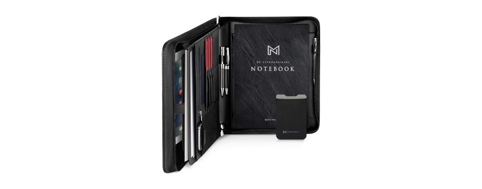 nero manetti vegan leather portfolio for men