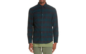 John Elliott Plaid Flannel Shirt