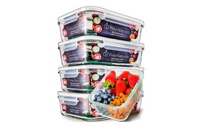 prep naturals 5 pack glass meal containers