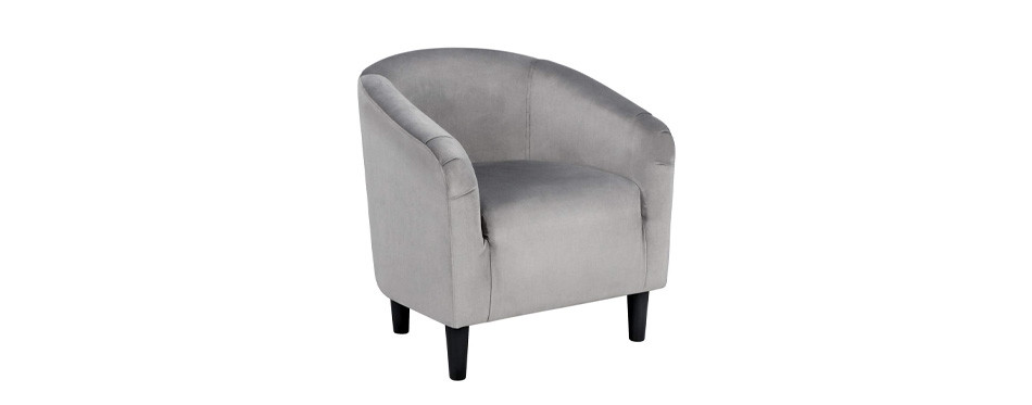 yaheetech velvet accent chair