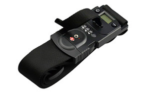 luggage strap with weighing scale