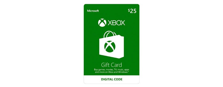$25 xbox gift card