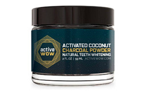 Active Wow Natural Teeth Whitening Kit Charcoal Powder