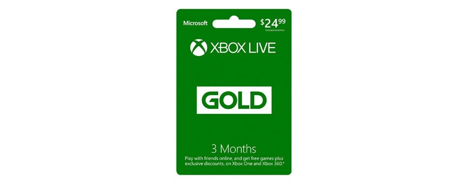 3 month xbox live gold membership
