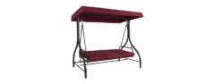 3-seat converting outdoor patio canopy swing hammock