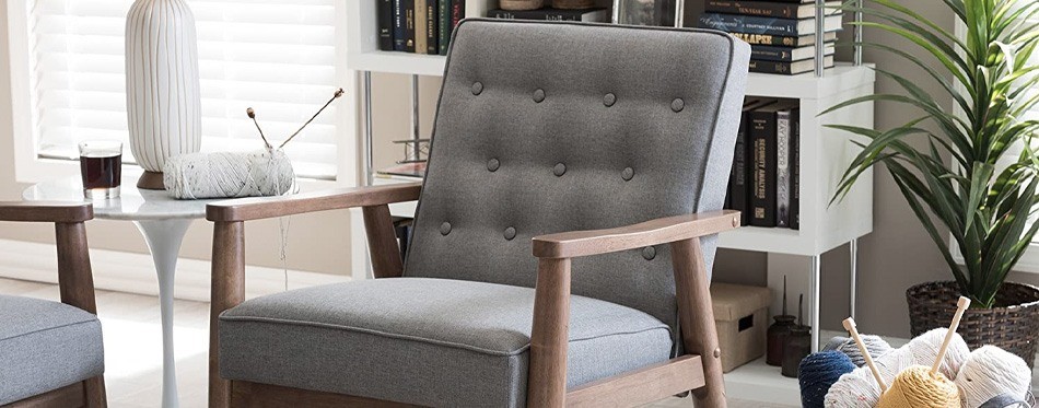 baxton studio sorrento mid-century accent chair