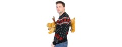3d reindeer moose christmas jumper