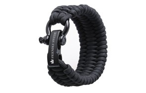 500lb Stainless Steel Bow Shackle Paracord Bracelet by The Friendly Swede