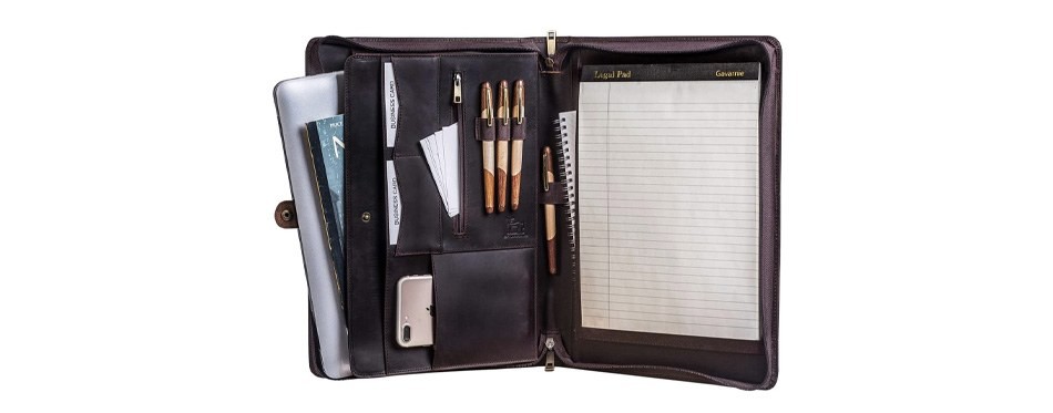 gavarnie leather portfolio for men
