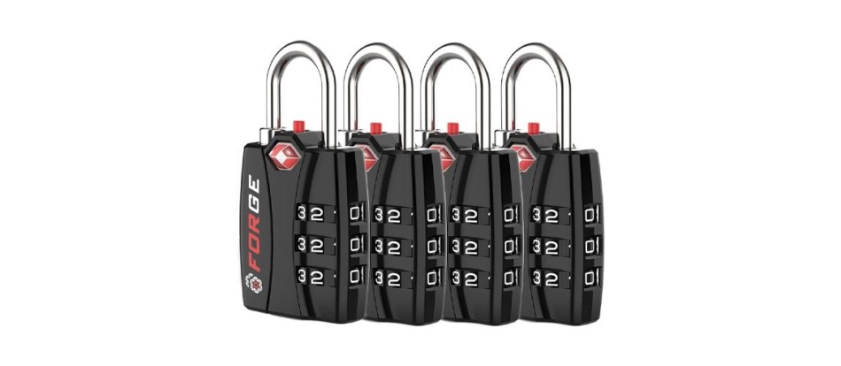 forge 4-pack luggage lock