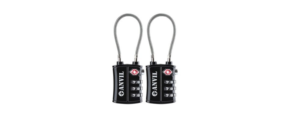 anvil tsa approved luggage cable lock