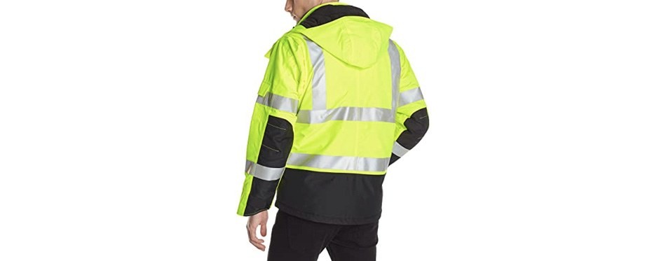 carhartt high visibility work jacket for men