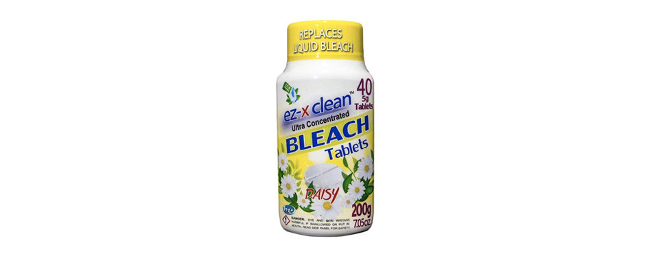 ez-x clean bleach tablet laundry whitener
