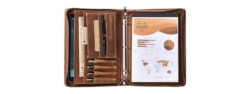 azxcg vintage leather portfolio for men
