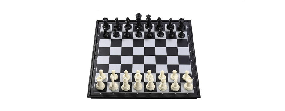 ibasetoy 3 in 1 magnetic travel chess set