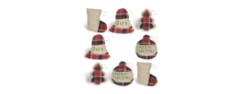 owuyuxi 8 piece burlap christmas ornaments set
