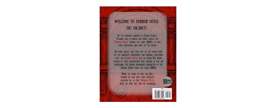 Adult Coloring Book: Horror Hotel (Volume 1)