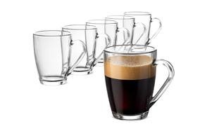 bormioli rocco glass coffee mug set