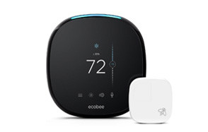 ecobee4 smart thermostat with built in alexa