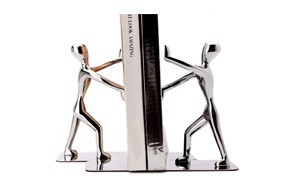 fasmov heavy duty stainless steel man bookend