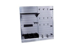 wall control galvanized steel pegboard tool organizer