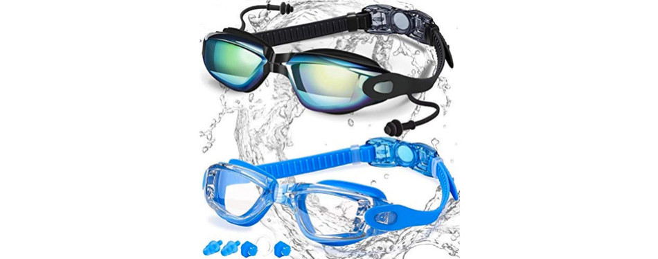 Buy Braylin Adult Swi Goggles, 2-Pack Wide View Swi Goggles For En