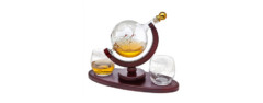 godinger whiskey decanter globe set