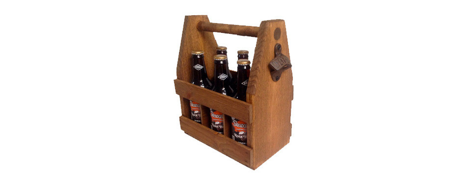 Handcrafted Wooden Beer Carrier