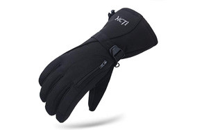 navy blue ski mittens