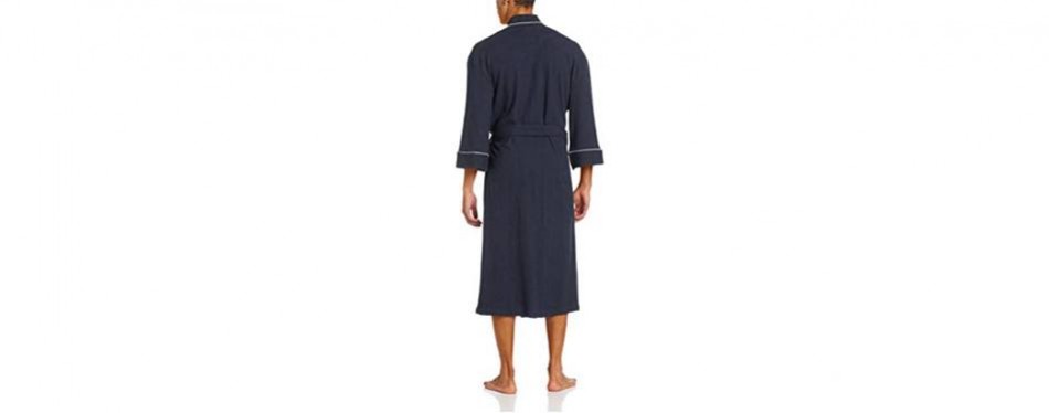 Majestic International Waffle-Knit Kimono Spa Men’s Robe