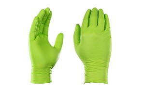 ammex gloveworks hd industrial green nitrile gloves