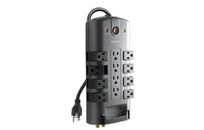 belkin 12-outlet pivot-plug power strip surge protector