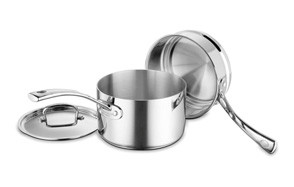 cuisinart fct1113 18 french classic tri-ply stainless 3-piece saucepan & double boiler set