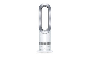 dyson hot + cool jet focus am09 fan heater white/silver