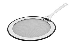 e creuset universal stainless steel splatter guard