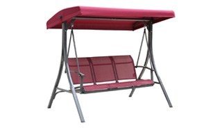 kozyard brenda 3 person outdoor patio swing